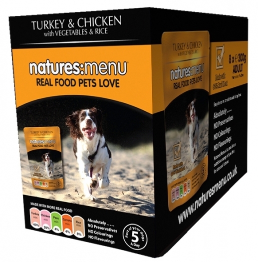 Natures Menu Dog Food Pouches 300G X 8 Pack